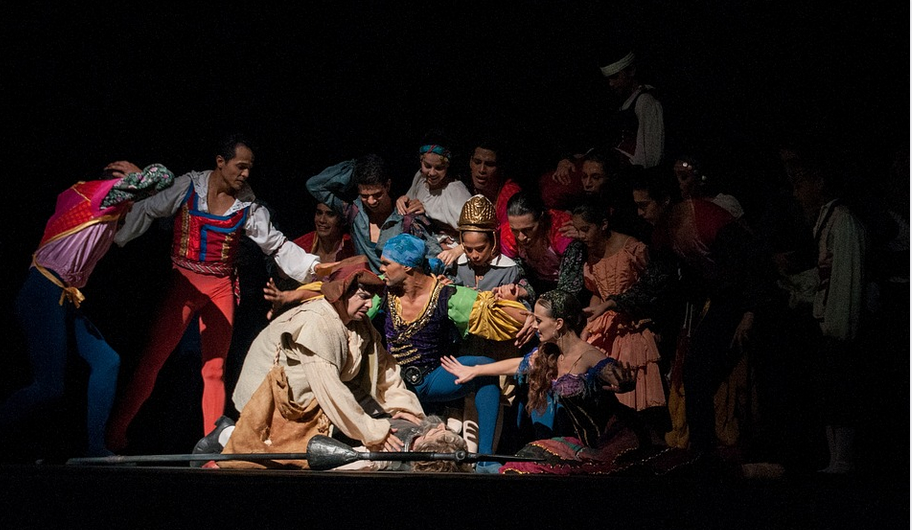 actors on stage
